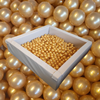 Ballenbak Beige met gouden ballen