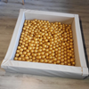 Ballenbak Beige met gouden ballen