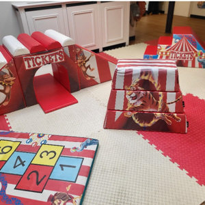 Softplay Speelpark Circus met ballenbak en glijbaan (Groot) Softplay Speelpark Circus met ballenbak en glijbaan (Groot)