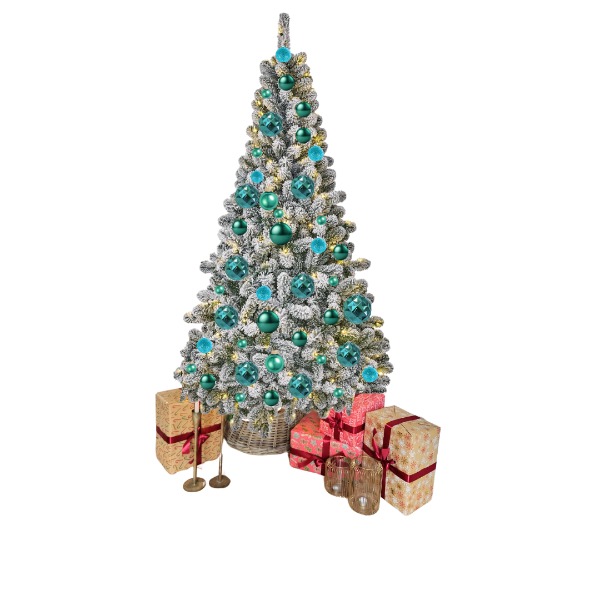 Kerstboom Snow Cyaan (215 cm)